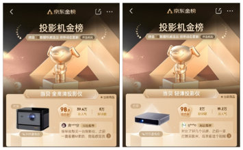 当贝X3Air登顶7月京东金榜,当贝旗下多款产品同步霸榜