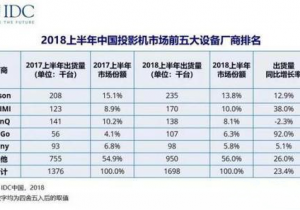 极米、坚果还有较大的发展空间